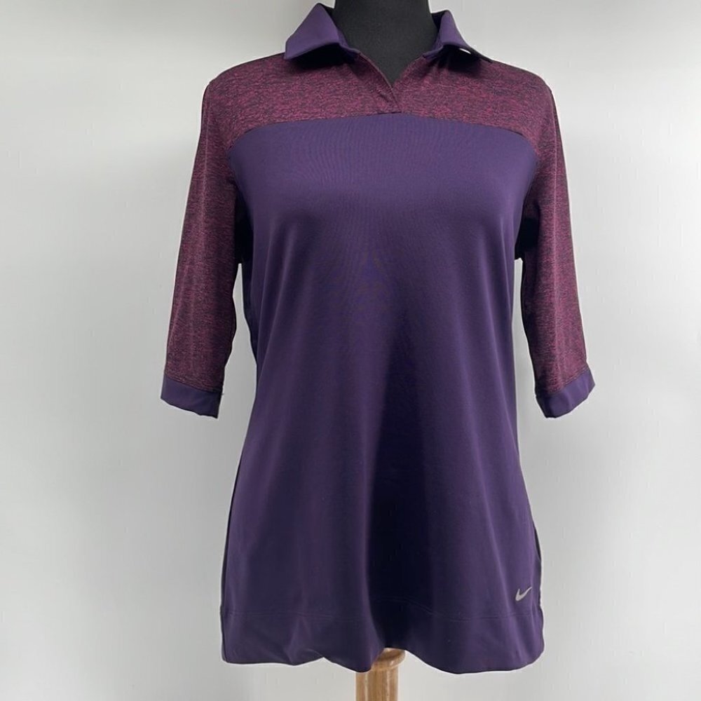 NIKE golf tour performance two tone golf top sz m